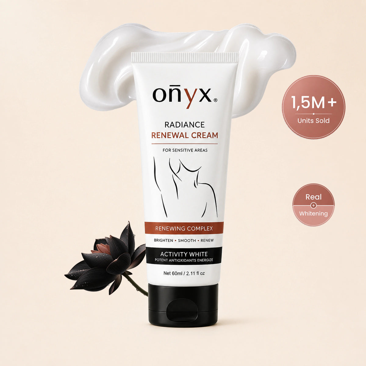 Onyx Radiance Renewal Cream - body tone corrector for uneven skin